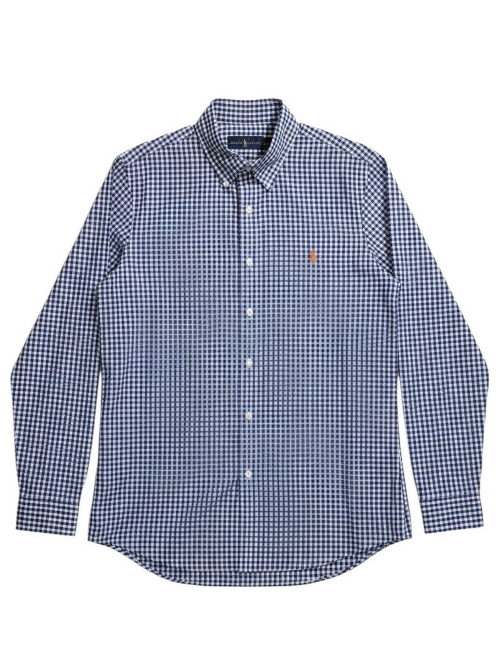 Large Ralph Lauren Blue Gingham Button-Down Shirt